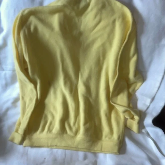 Lacoste Yellow V-Neck Sweater - Picture 2 of 3